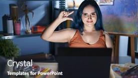  Presentation with blue night - 