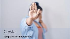  Presentation with sad girl - 