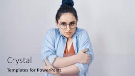  Presentation with sad girl - 