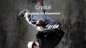  Presentation with hip hop - Colorful presentation design enhanced with young-modern-hip-hop-male backdrop and a dark gray colored foreground
