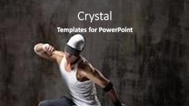  Presentation with hip hop - PPT layouts having young-modern-hip-hop-male background and a dark gray colored foreground