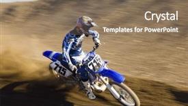  Presentation with motocross - PPT layouts having pastel - empty interior light brown room background and a coral colored foreground