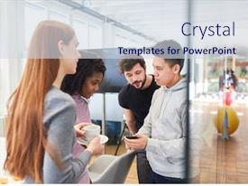 Young Multicultural Team PPT template 75 | CrystalGraphics