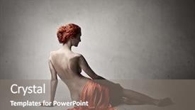  Presentation with blackwomen hair care - Amazing slide set having young muse with red hair backdrop and a gray colored foreground