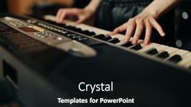  Presentation with recording studio - Beautiful presentation featuring young-musician-in-recording-studio backdrop and a black colored foreground