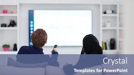  Presentation with hijab modern - Cool new presentation with young-muslim-couple-woman-wearing backdrop and a ocean colored foreground