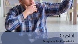  Presentation with muslim - PPT theme with young-muslim-man-praying background and a seafoam green colored foreground