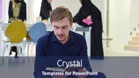  Presentation with quran - Presentation theme with young-muslim-man-reading-quran background and a navy blue colored foreground