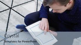  Presentation with muslim - Theme featuring young-muslim-man-sitting background and a light blue colored foreground