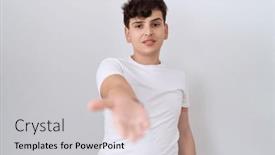  Presentation with acceptance - PPT theme featuring young-non-binary-man-wearing background and a  colored foreground