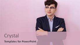  Presentation with non binary - Presentation enhanced with young-non-binary-man background and a lemonade colored foreground