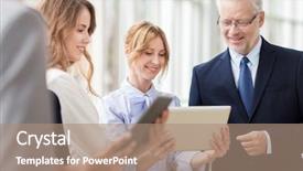  Presentation with team work - Amazing theme having young old - people technology work and corporate backdrop and a  colored foreground