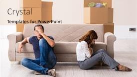  Presentation with divorce - Cool new theme with young-pair-and-many-boxes backdrop and a coral colored foreground