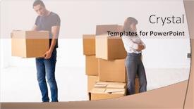  Presentation with divorce - Slides enhanced with young-pair-and-many-boxes background and a lemonade colored foreground