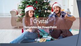  Presentation with conflict - Audience pleasing slide set consisting of young pair in conflict situation backdrop and a  colored foreground