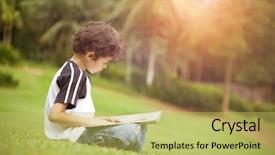  Presentation with asian - Beautiful slides featuring young pan asian boy enjoying backdrop and a yellow colored foreground