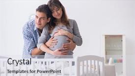  Presentation with expecting parents - Cool new presentation with young parents expecting their first backdrop and a  colored foreground