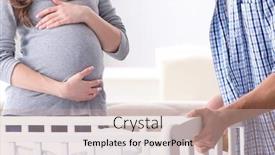  Presentation with expecting parents - Amazing presentation theme having young-parents-expecting-their-first backdrop and a coral colored foreground