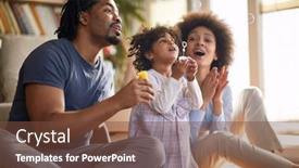  Presentation with making soap - Colorful slide set enhanced with young-parents-having-a-good backdrop and a tawny brown colored foreground