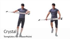  Presentation with trauma - Colorful PPT theme enhanced with young patient athlete sportsman suffering backdrop and a white colored foreground