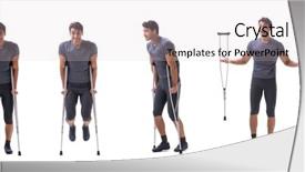  Presentation with trauma - Theme with young patient athlete sportsman suffering background and a soft green colored foreground