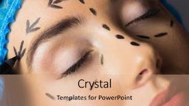  Presentation with peaceful - Beautiful theme featuring young patient with dotted lines backdrop and a coral colored foreground