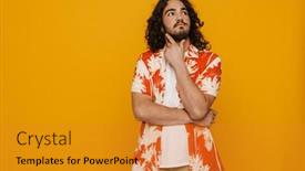  Presentation with long hair man - 