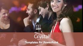  Presentation with casino - Presentation featuring young people have a good time in casino background and a red colored foreground