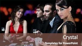  Presentation with casino - Beautiful slides featuring young people have a good backdrop and a  colored foreground