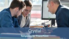  Presentation with design - Audience pleasing slides consisting of young-people-in-design-office backdrop and a ocean colored foreground