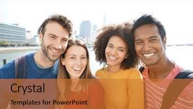  Presentation with harlem new york - Amazing slides having young people in new york backdrop and a  colored foreground