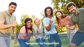  Presentation with building team - Slide deck featuring young-people-in-the-startup background and a ocean colored foreground