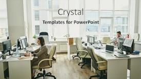  Presentation with empty - Beautiful PPT theme featuring young-people-sitting-in-half backdrop and a light gray colored foreground