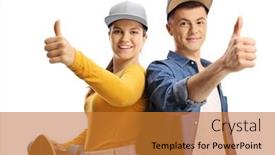  Presentation with people - Amazing slide set having young-people-with-a-longboard backdrop and a gold colored foreground