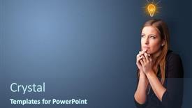  Presentation with idea - Colorful theme enhanced with young-person-looking-for-new backdrop and a ocean colored foreground