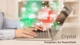  Presentation with social media network - 