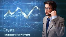  Presentation with talking on phone - Audience pleasing slide deck consisting of young-person-talking backdrop and a ocean colored foreground