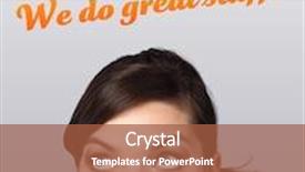  Presentation with shipping - Slides having young persons head looking with gesture at shipping and order signs background and a red colored foreground