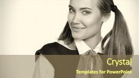  Presentation with ussr - Colorful slide set enhanced with young pioneer dressed in school soviet with red scarf smiling and looking at camera beautiful girl posing like a pioneer from ussr product of the twentieth century old photo stylization backdrop and a coral colored foreground