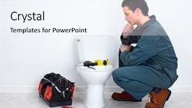  Presentation with toilet training - Presentation design having fig jam with with rosemary and lemon background and a gray colored foreground