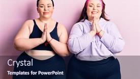  Presentation with forgiveness - Presentation enhanced with young-plus-size-twins-wearing background and a navy blue colored foreground