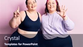  Presentation with twins kids boys newborn - Amazing presentation design having young-plus-size-twins-wearing backdrop and a navy blue colored foreground