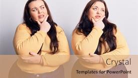  Presentation with clothes - Theme consisting of young-plus-size-twins-wearing background and a coral colored foreground