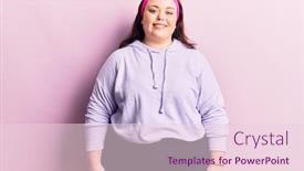  Presentation with sportswear - Theme consisting of young-plus-size-woman-wearing background and a lemonade colored foreground