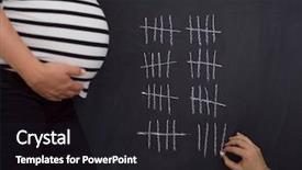  Presentation with pregnant and medication - PPT layouts enhanced with young pregnant couple accounts week background and a  colored foreground