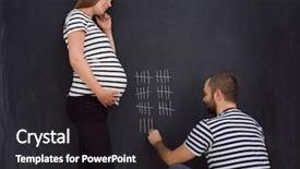  Presentation with postpartum depression pregnant - PPT layouts featuring young pregnant couple accounts week background and a  colored foreground