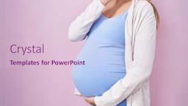  Presentation with pregnant woman - Presentation with young-pregnant-woman-expecting background and a  colored foreground