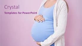  Presentation with baby teeth - Presentation theme with young-pregnant-woman-expecting and a lemonade colored foreground