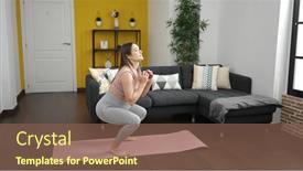  Presentation with training - Presentation having young-pregnant-woman-smiling-confident background and a violet colored foreground