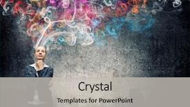  Presentation with creative thinking - Amazing presentation having young pretty businesswoman thinking backdrop and a light gray colored foreground